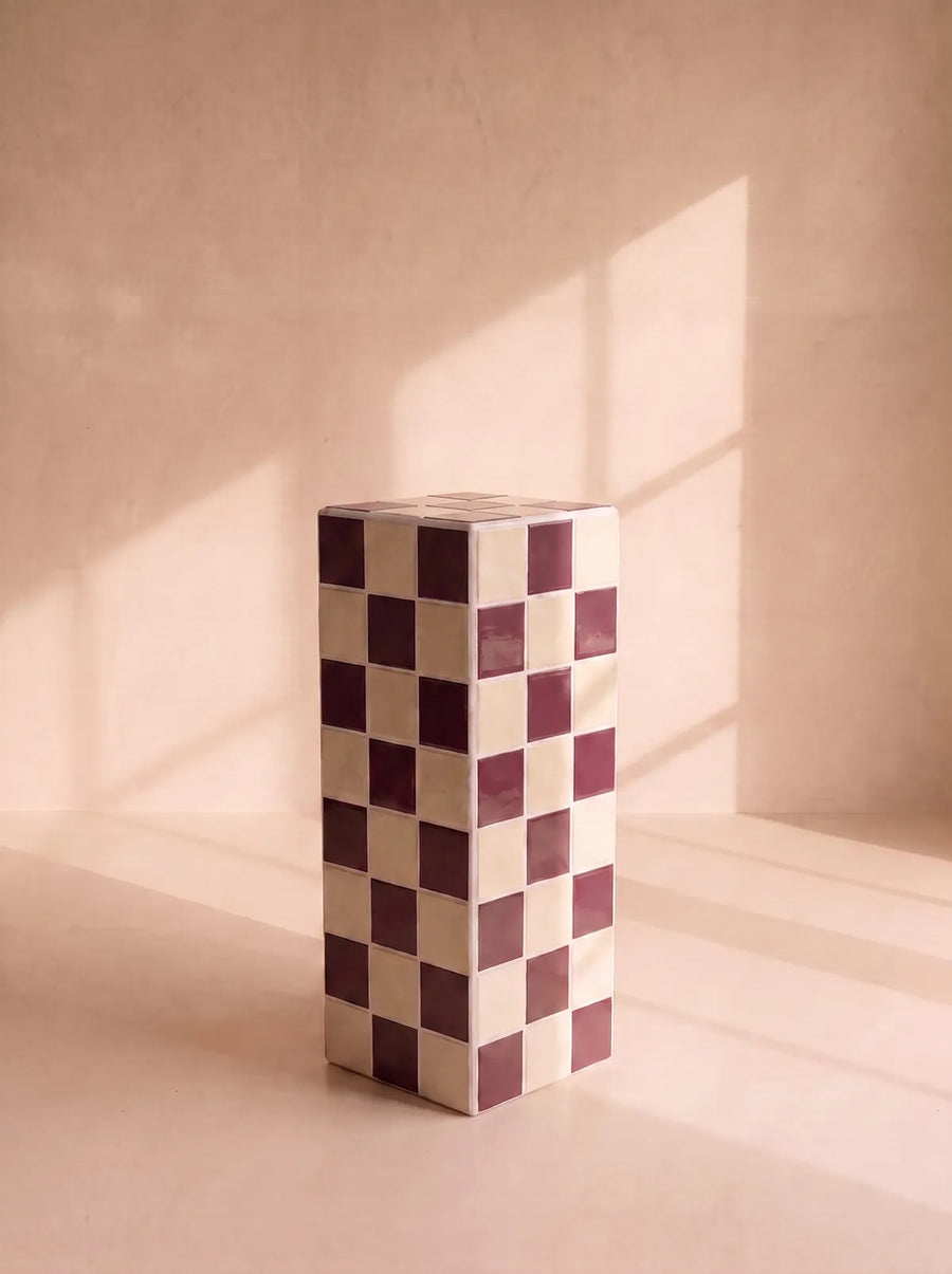 The Column Dopamina – Aubergine / Creme White